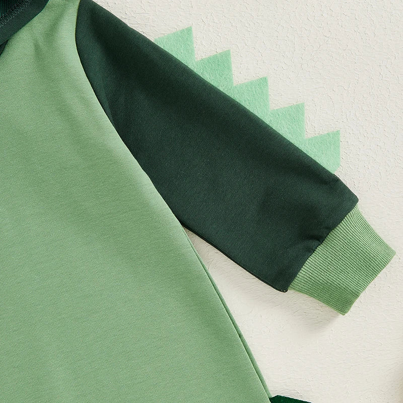 Spikey Dino Hoodie Romper