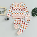 Checkered Cherise Jogger Set
