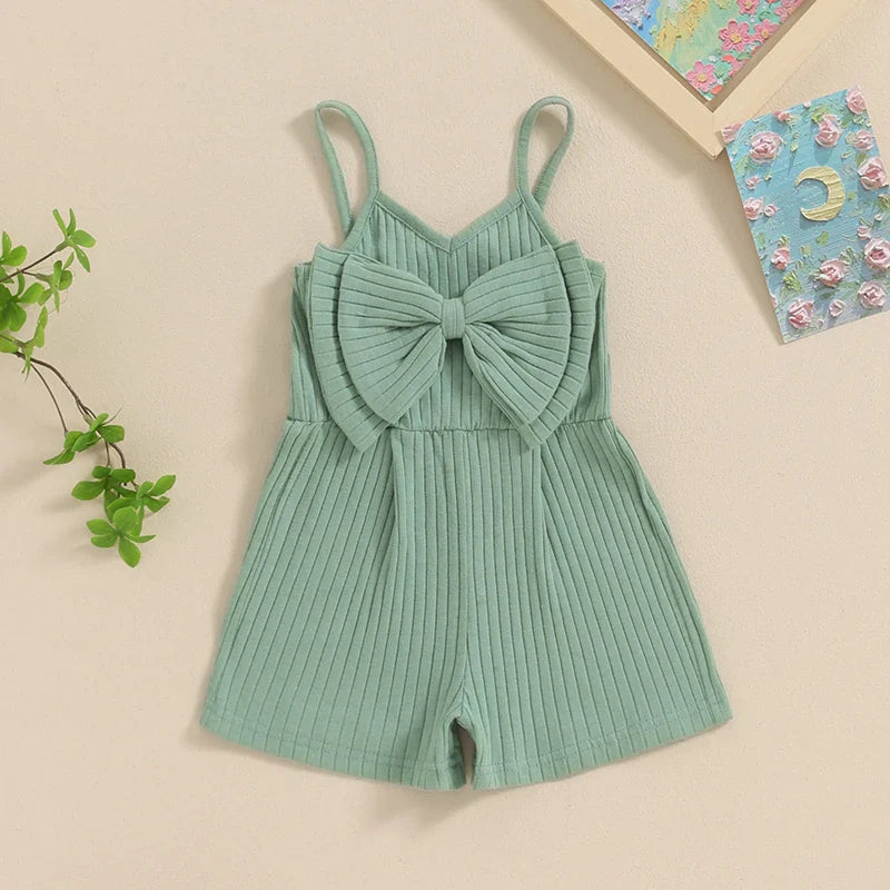 Ribbed Bow Remi Romper