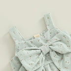 Polly Plaid Floral Bow Top & Shorts