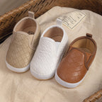 Solid Checker Slip On Shoes