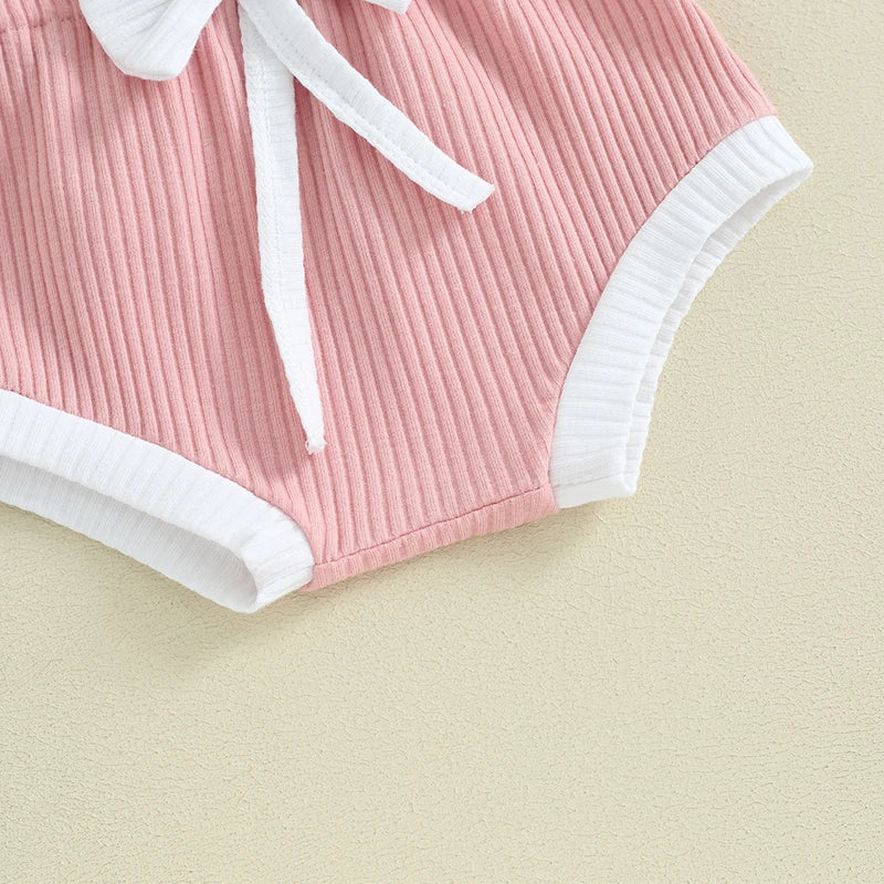 Ribbed Ruffle Solid Selina Outfit