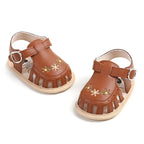Floral Buckle Sandals