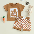 Easter Bunny Boys Outfit Set