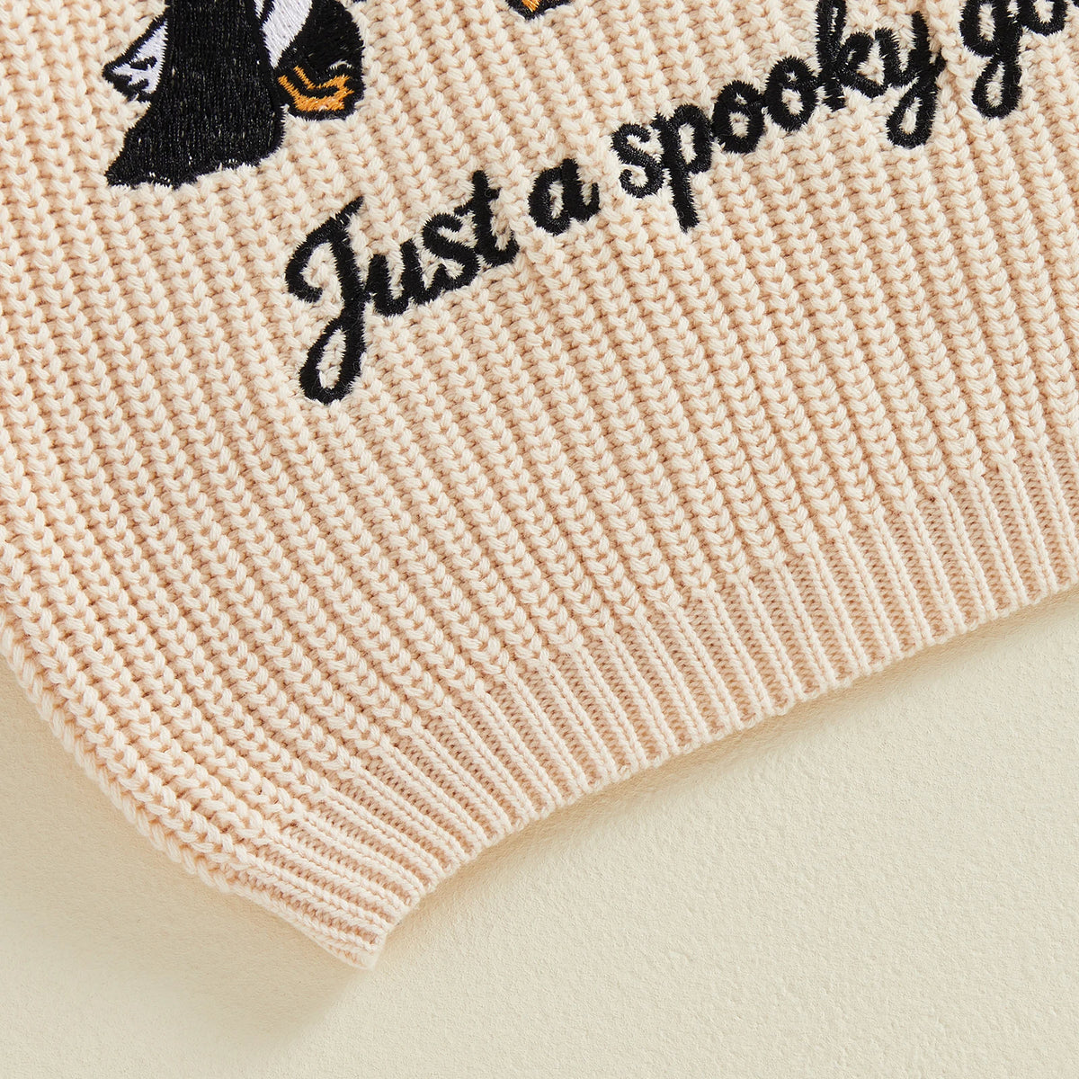 👻 Just a Spooky Goose Baby Sweater