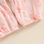 Ruffled Ribbon Romper & Bow