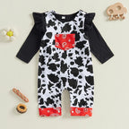 Paisley Cow Romper Set