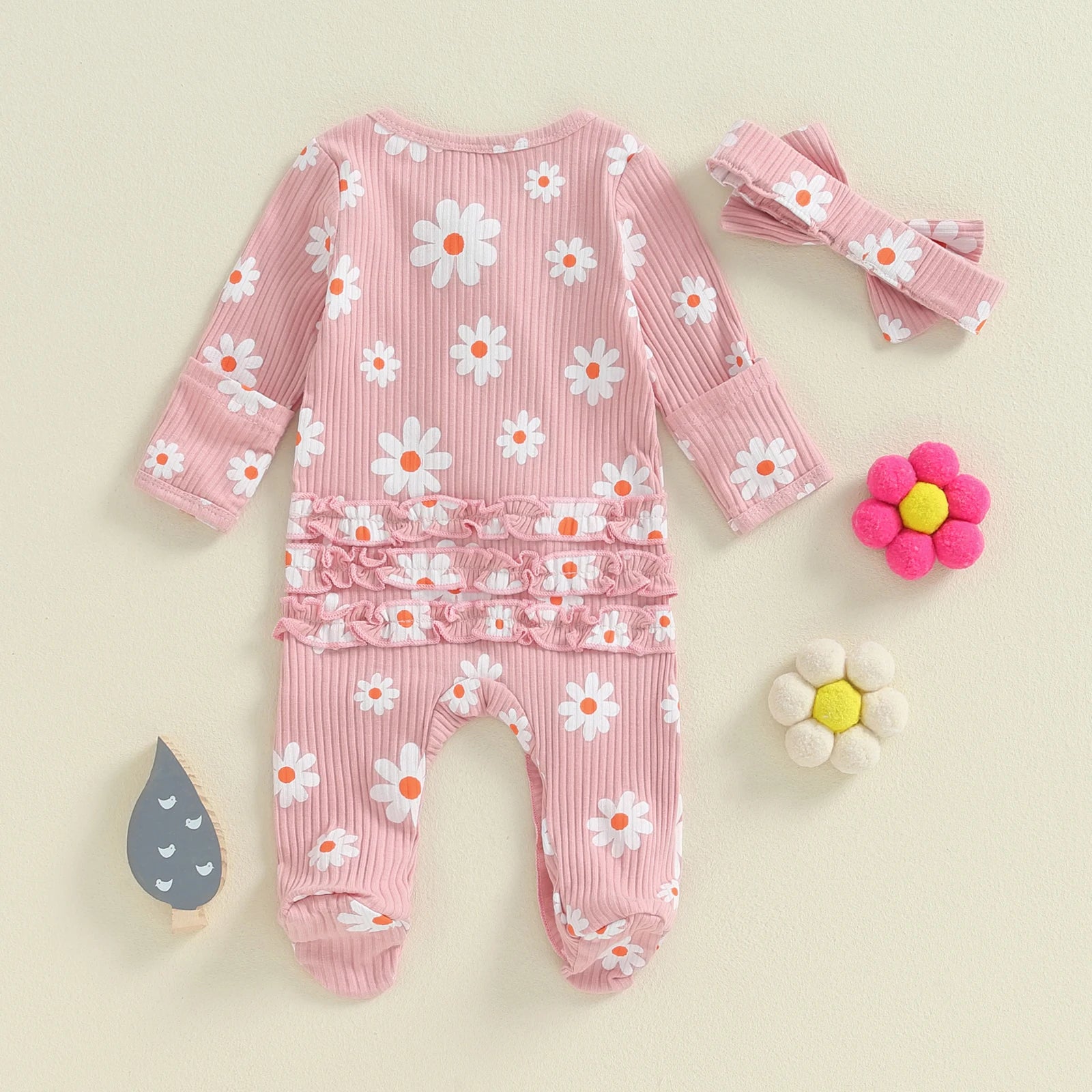Sun Flower Romper & Headband