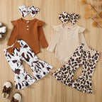 Mini Mocha Ruffle Flare Set