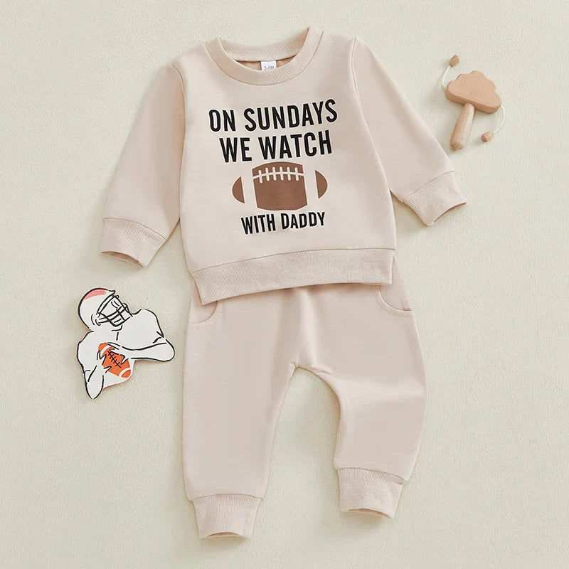 Football with Daddy Jogger Set
