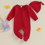 Footie Zipper Onesie & Hat