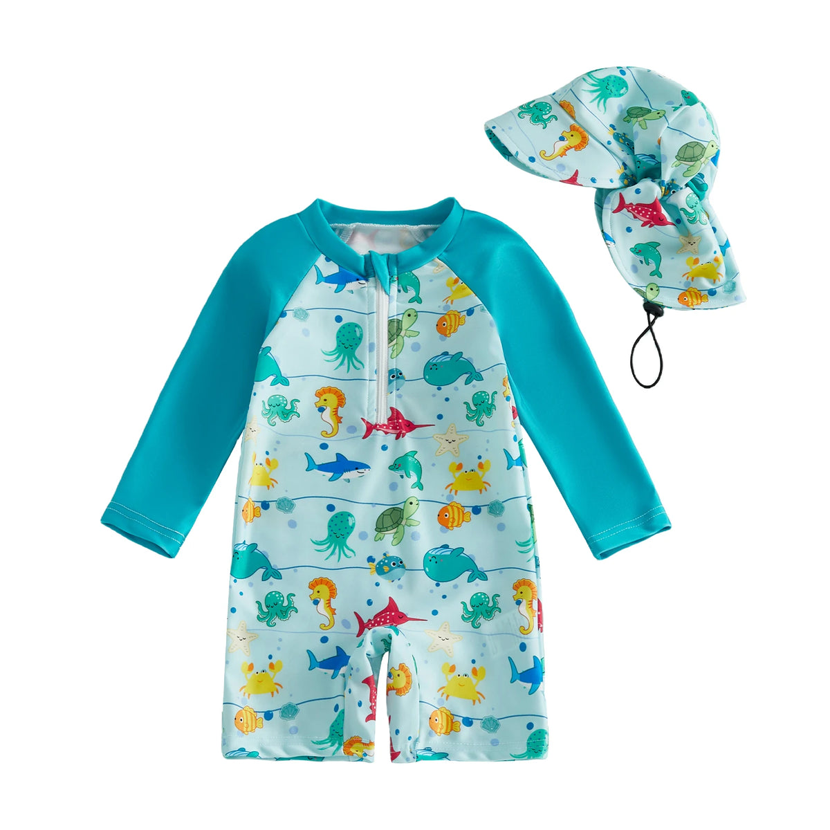Ocean Waters Swimsuit & Hat