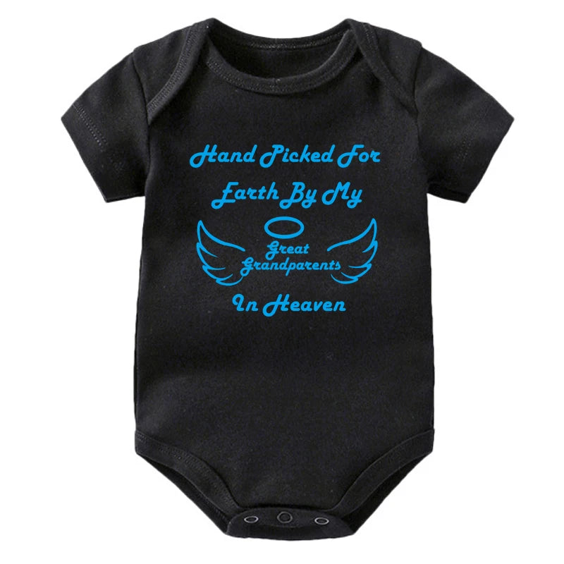 Hand Picked For Earth By My Great Grandparents in Heaven Onesie