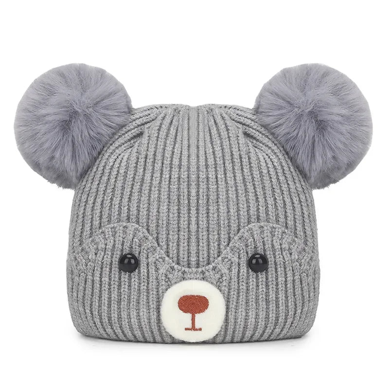 Baby Bear Pompom Hat