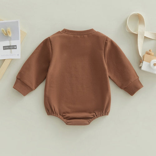Brown Football Onesie