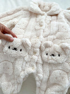 Winter Plush Teddy Bear Romper