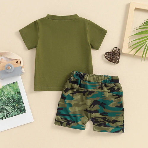 Auntie's Boy Camouflage T-shirt & Shorts