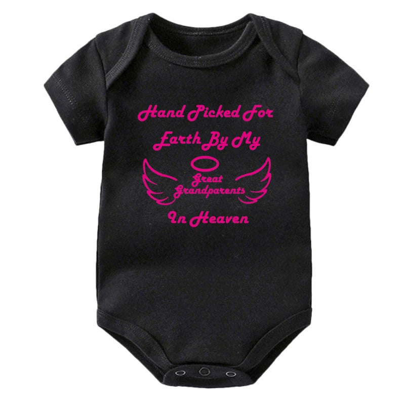 Hand Picked For Earth By My Great Grandparents in Heaven Onesie