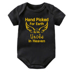 Hand Picked for Earth By My Uncle in Heaven Onesie