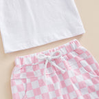 Checkered Pocket T-shirt & Shorts