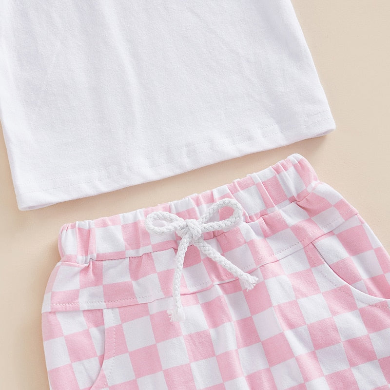 Checkered Pocket T-shirt & Shorts