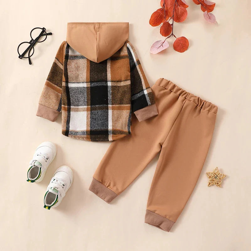 Plaid Parker Hoodie & Pants