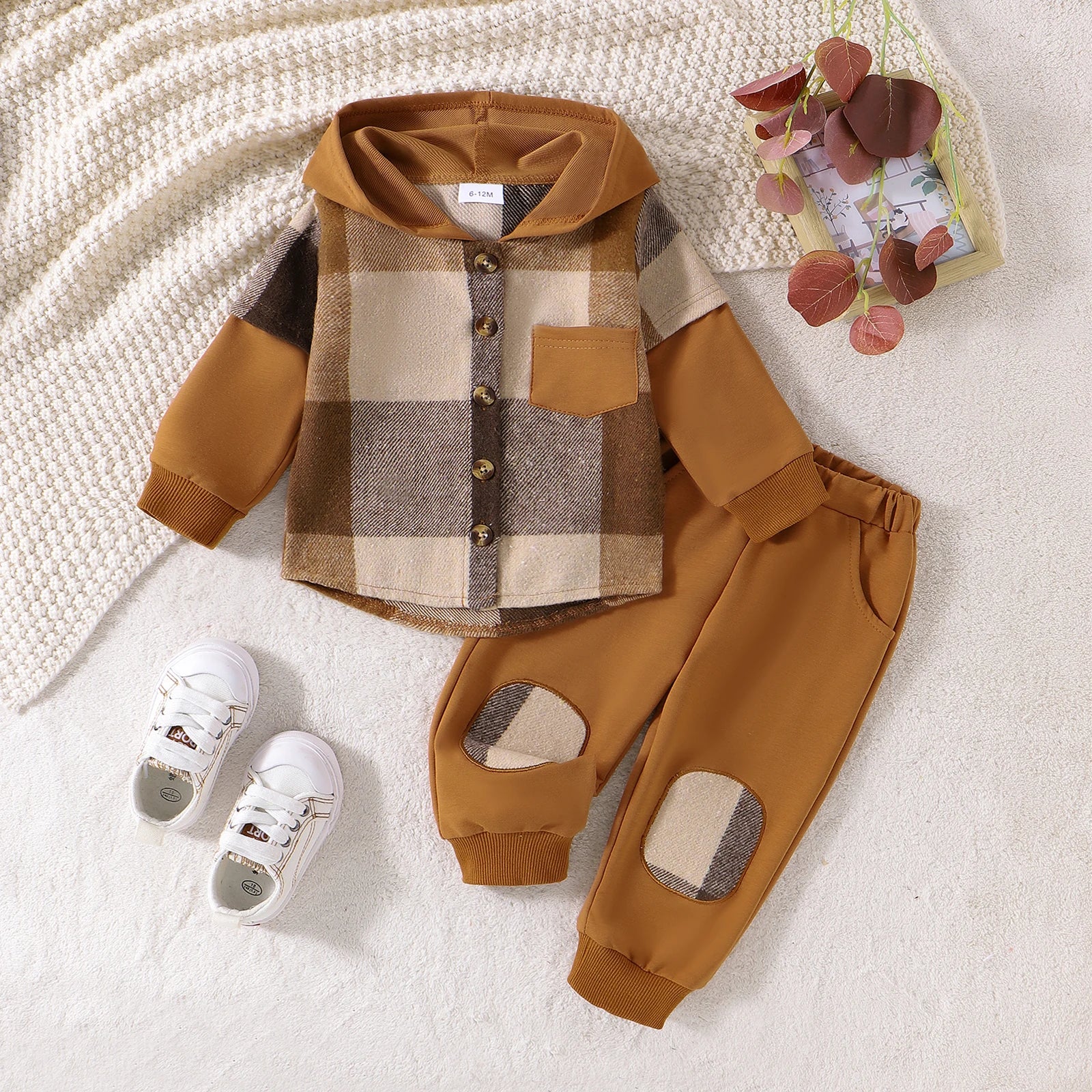Plaid Hooded Flannel Outfit