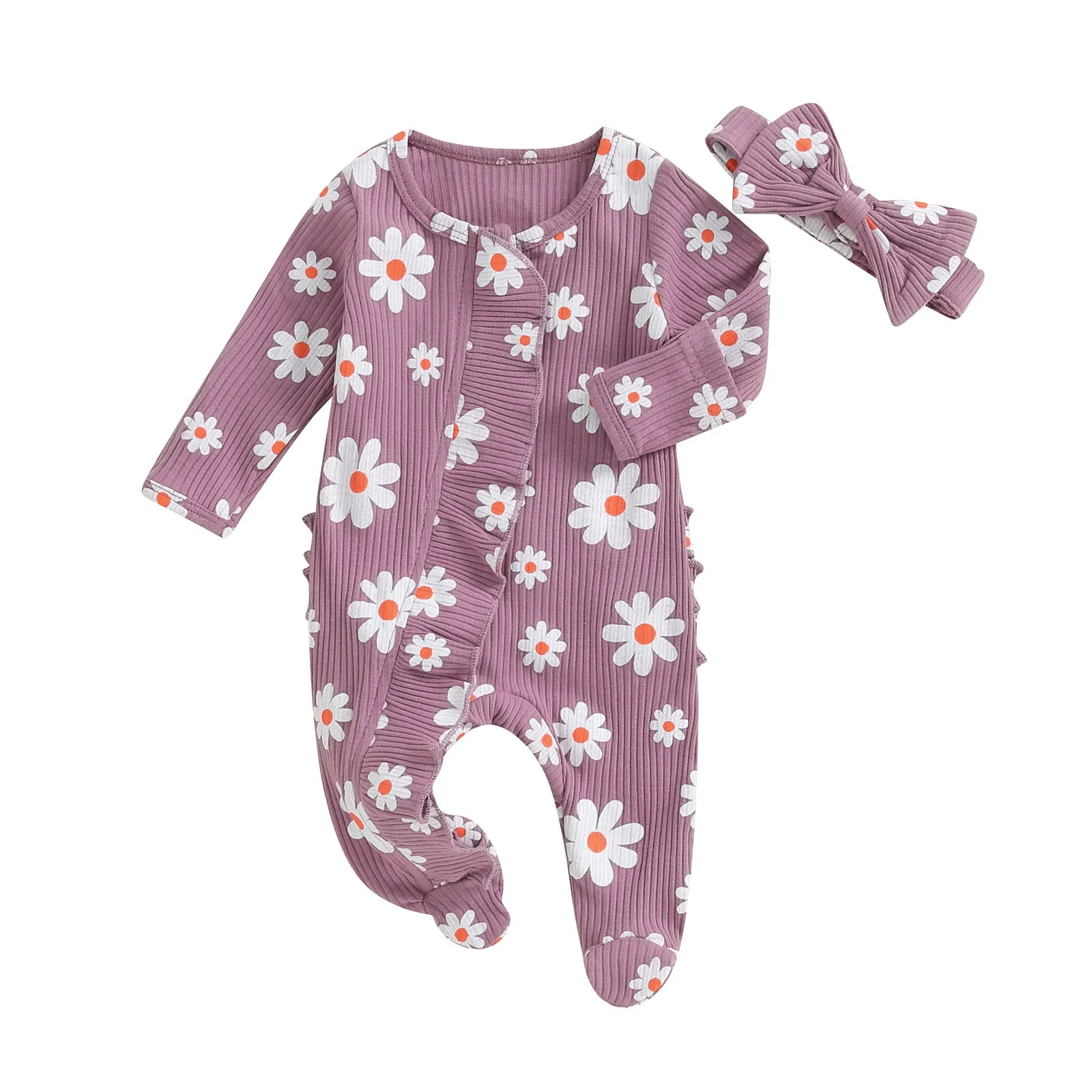Sun Flower Romper & Headband