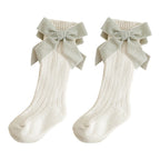 Glitter Bow Over the Knee Socks