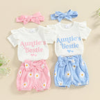 Auntie's Bestie Daisy Flower Outfit