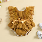 Floral Lace Princess Romper