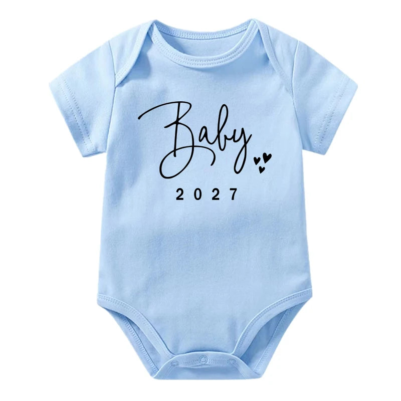 Coming Soon 2027 Baby Onesie