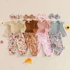 Rellita Ruffled Floral Outfit & Headband
