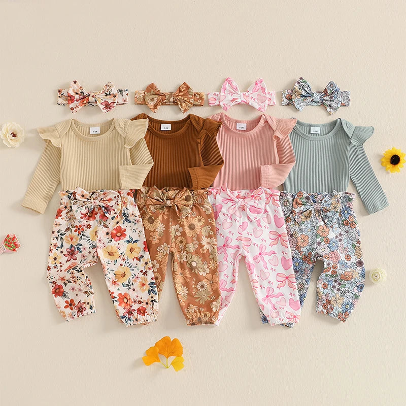 Rellita Ruffled Floral Outfit & Headband