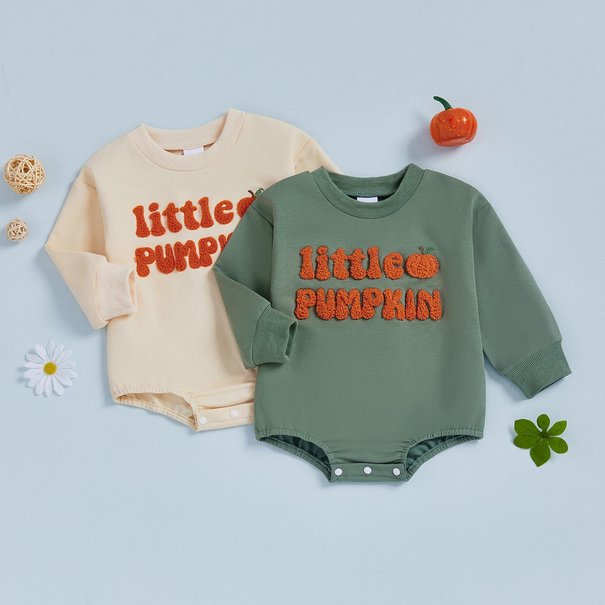 🎃 Little Pumpkin Baby Romper