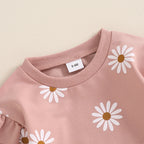 Long Sleeve Flower Jogger Set