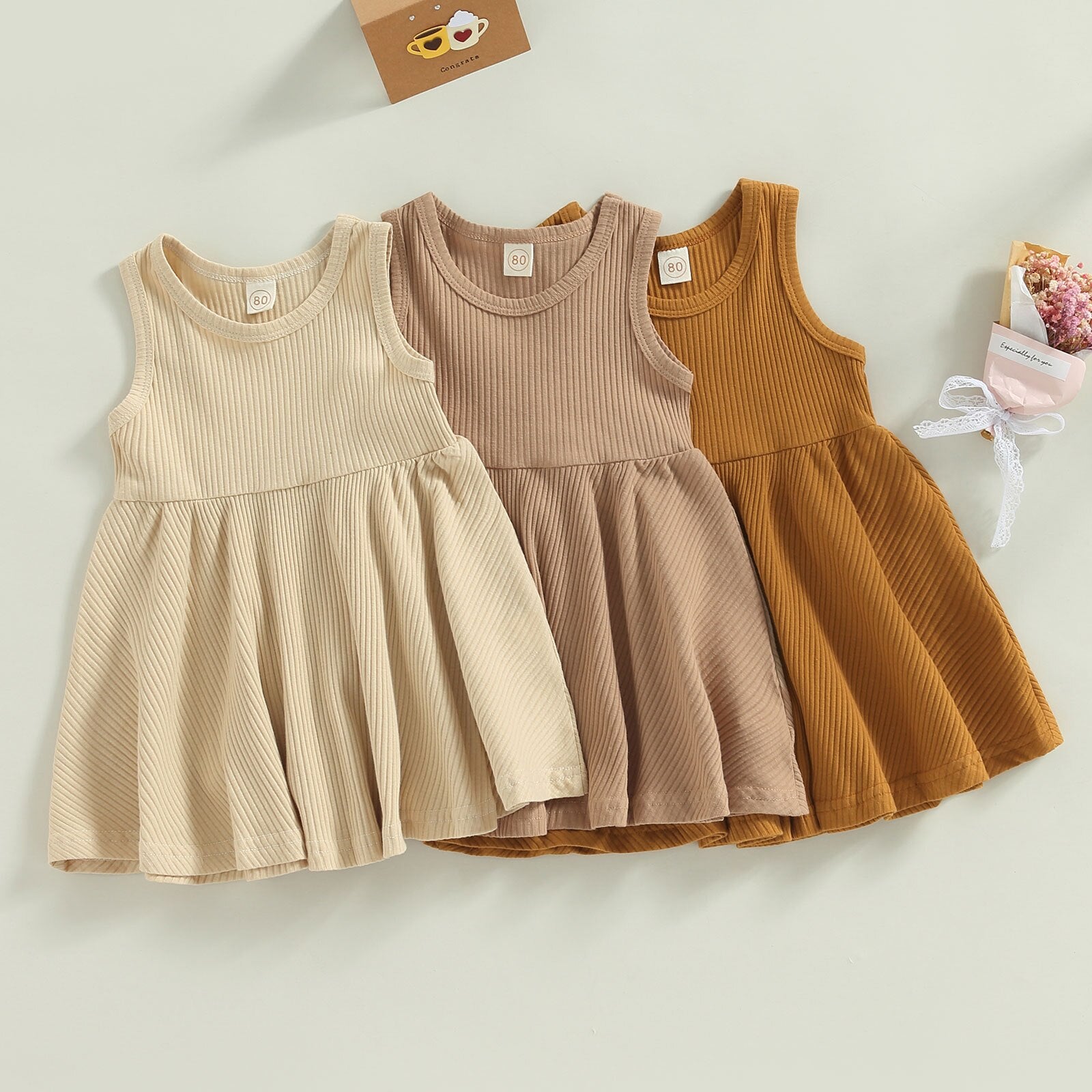 Solid Ribbed Drea Dress