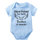 Hand Picked for Earth By My Brother in Heaven Onesie