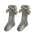 Glitter Bow Over the Knee Socks
