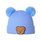 Pom Pom Bear Beanie Hat