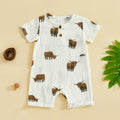 Highland Cattle Button Romper