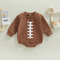 Brown Football Onesie