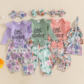 Little Sister 4 Piece Flower Outfit