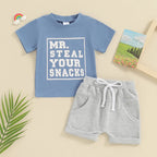 Mr. Steal Your Snacks T-shirt & Shorts