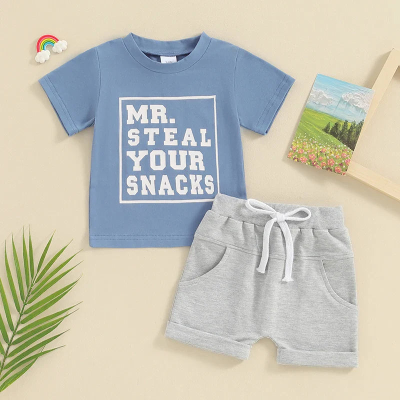 Mr. Steal Your Snacks T-shirt & Shorts
