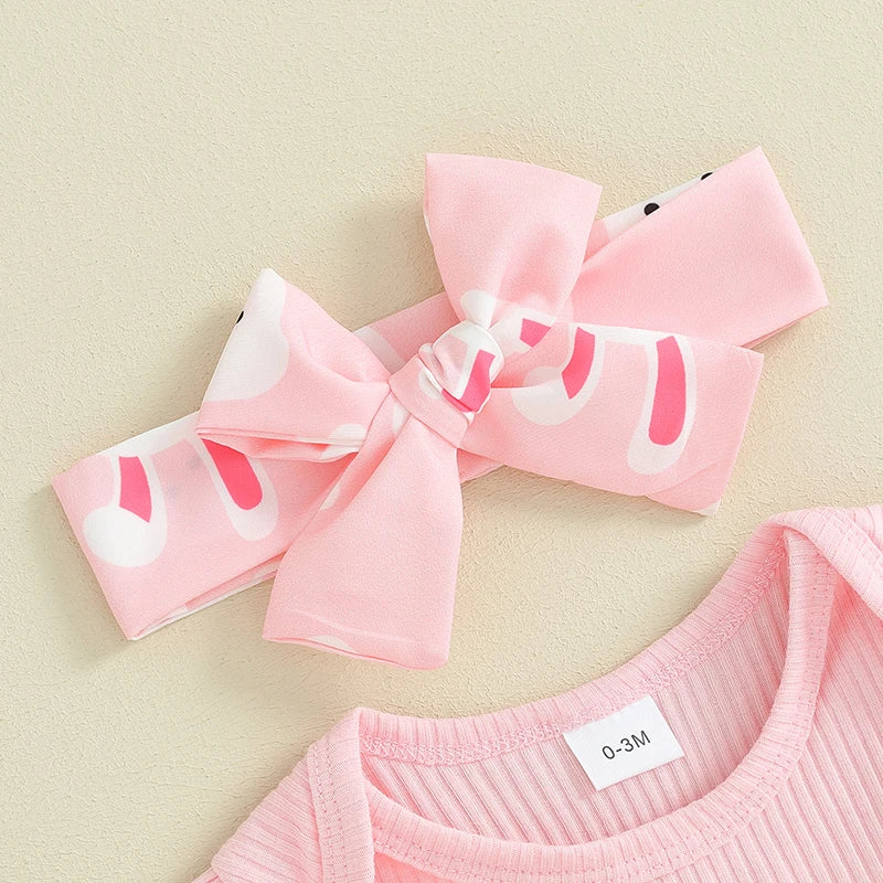 Bunny Ruffle Overalls Easter Dress Outfit