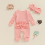 Hello I'm New Here Ribbed Onesie & Bow