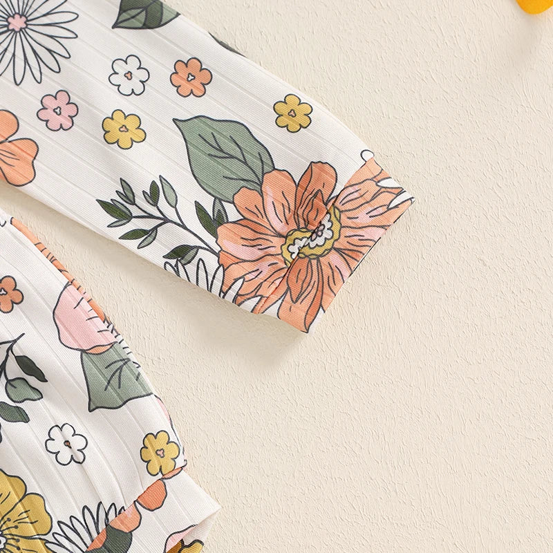 Floral Clara Onesie & Headband
