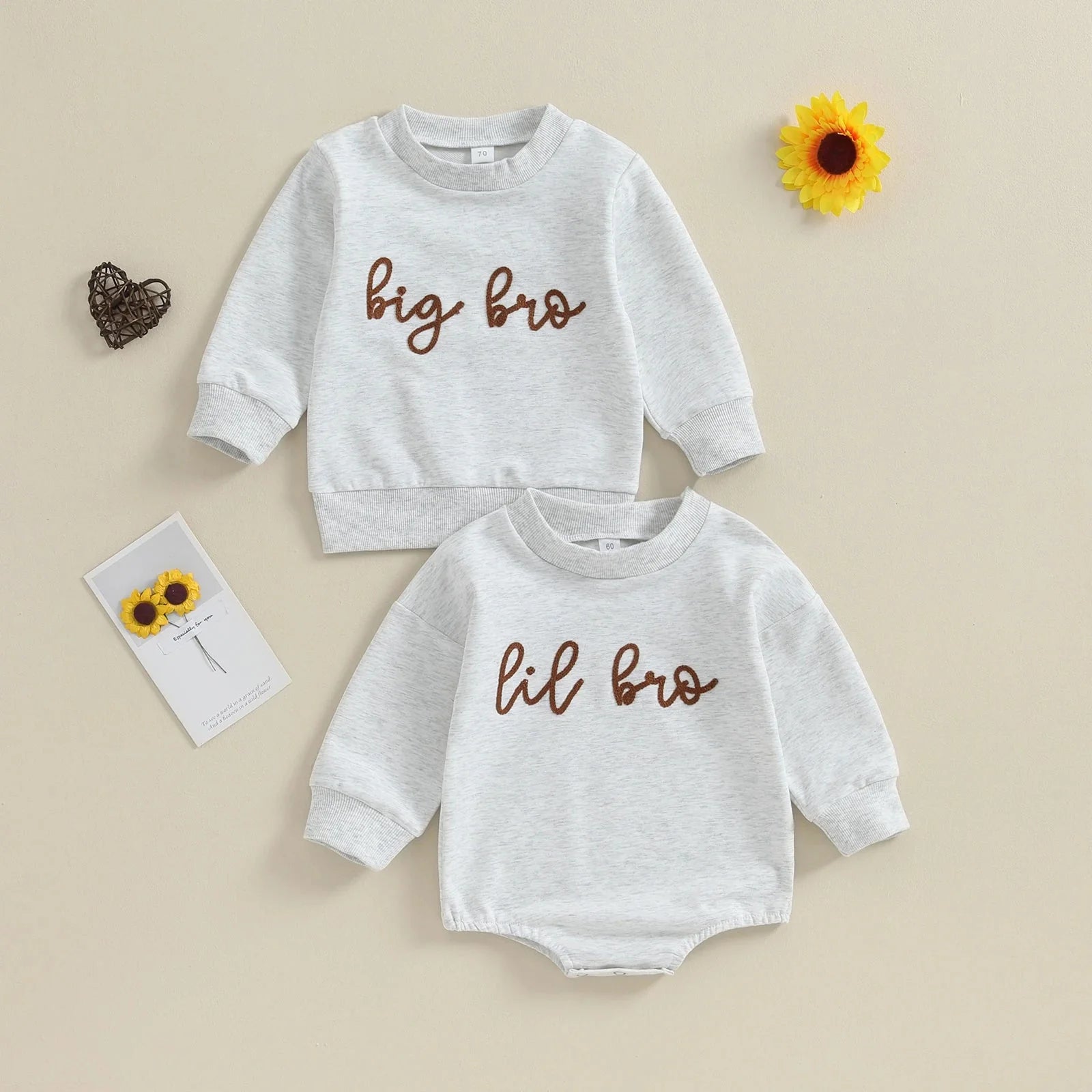 Matching Big Bro Sweater & Lil Bro Onesie