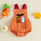 🎃👻🦇 Baby Halloween Pumpkin Ghost Romper